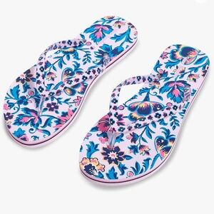 VERA BRADLEY Flip Flops - Cloud Vine Multi